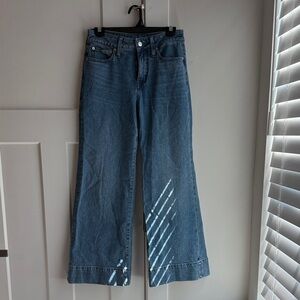 J. Crew Flare Wide Leg Jeans in Blue